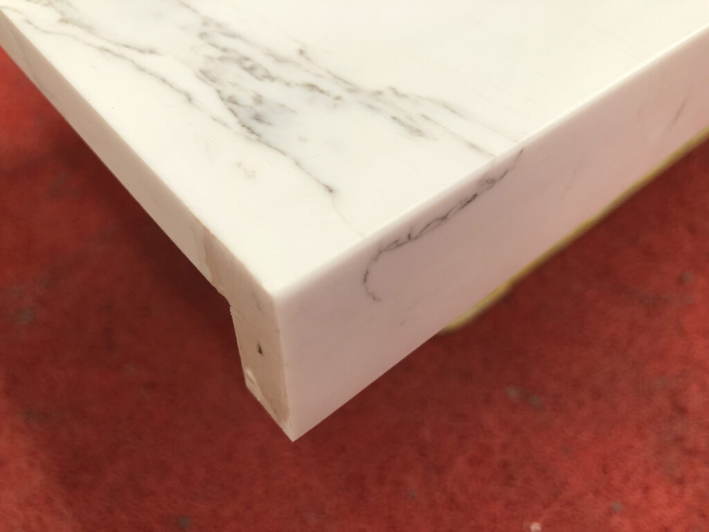 Marble Stone Desk | Natural Marble Top Edge Profile p1