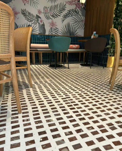 Terrazzo Floor in Commercial Applications | Terrazzo Flooring in Food Court