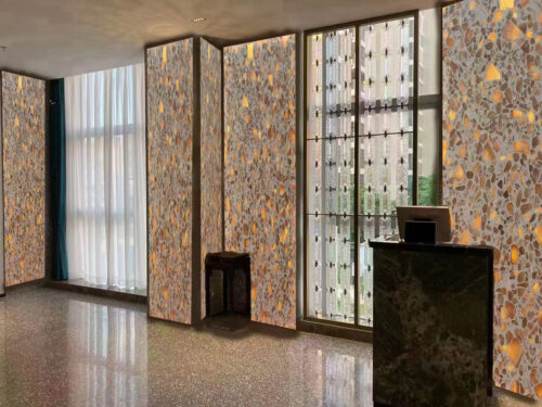 Terrazzo Wall Veneer | Terrazzo Wall in Hotel Space